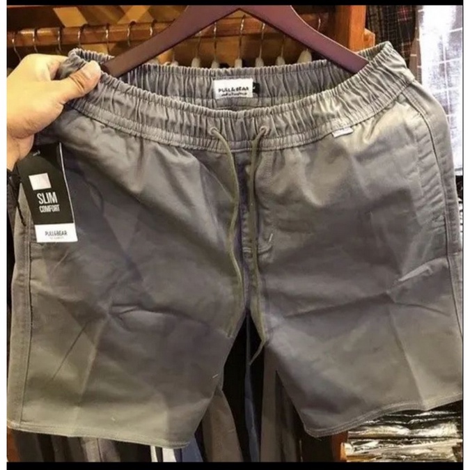 CELANA PENDEK PRIA WANITA BOARDSHORT SHORTPANTS PREMIUM SANTAI-ABU ABU