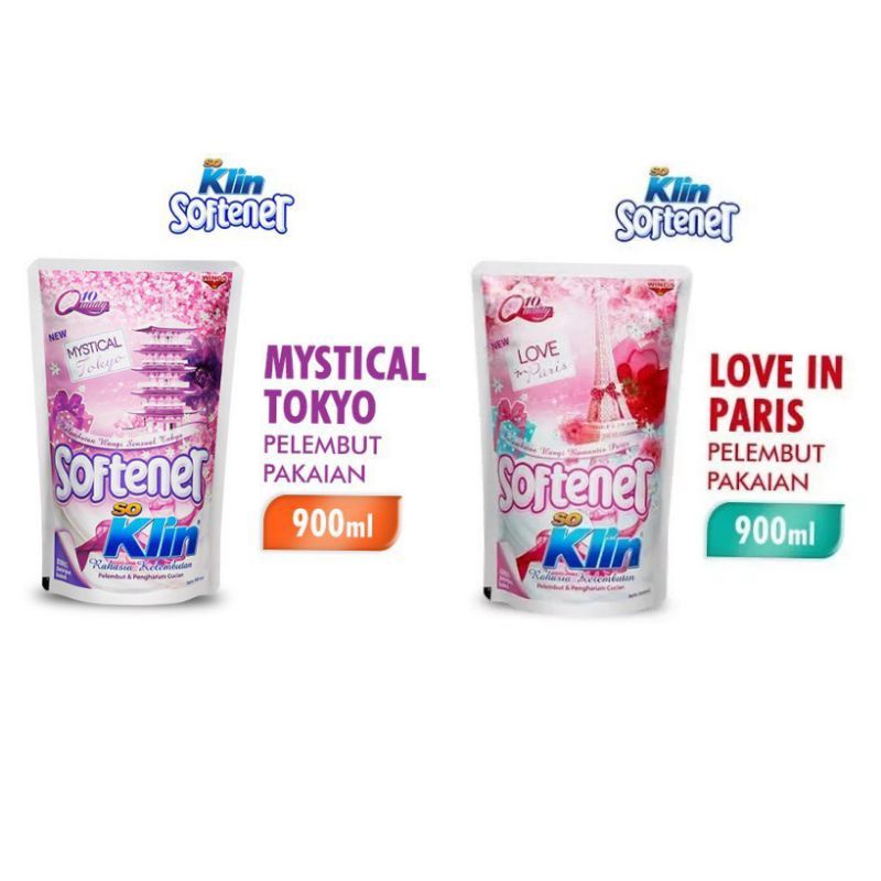 Pewangi Pakaian Softener So Klin 900ml