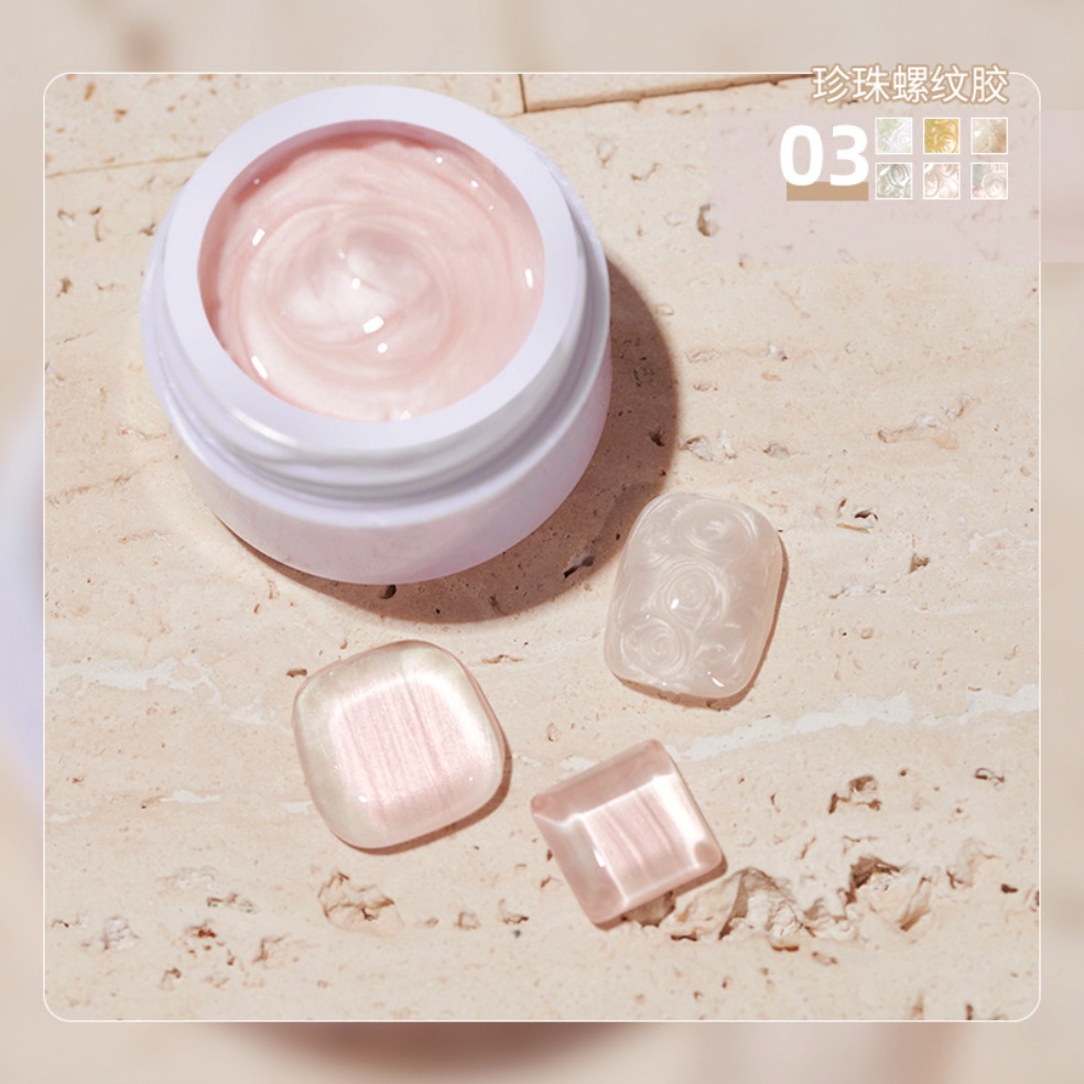 Kutek Gel Mud Painting Gel Mica / Nail Gel Polish Warna pastel Mutiara / cat kuku / kutek kuku UV LED Nail Polish Nail Art Manicure KU043