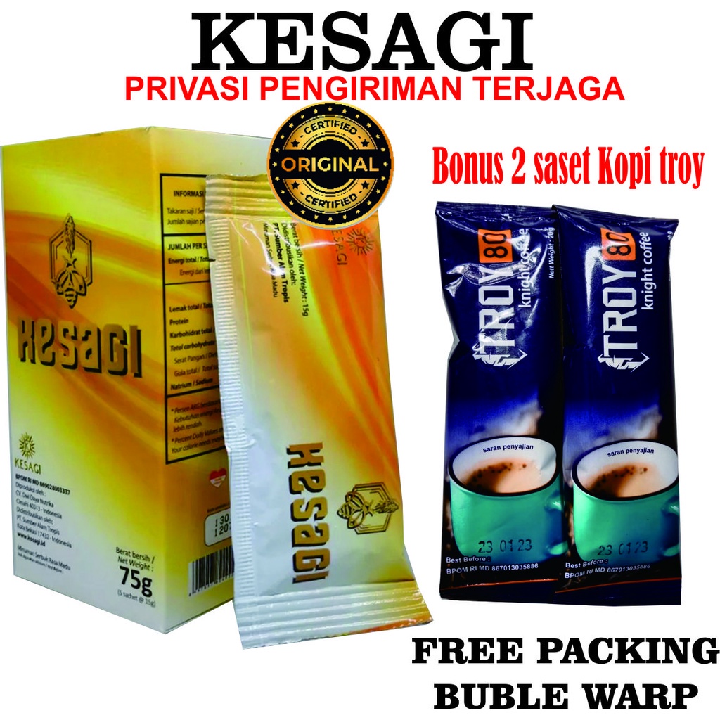 Jual 3 Hari On Terus Kesagi Original Madu Kesagi Obat Kuat Herbal Bpom Free 2 Saset Kopi Troy 6378