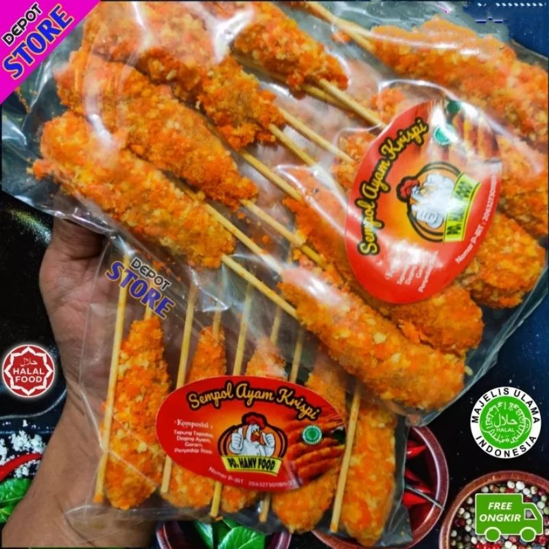 

Sempol Super Ayam Krispy Perbungkus Isi 10 Tusuk