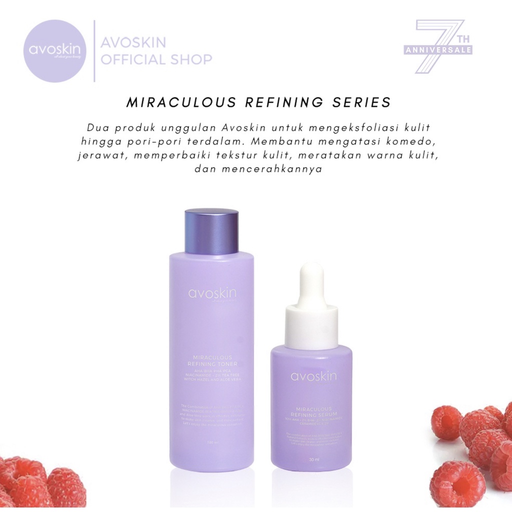 Avoskin Refining Serum 30ml Anniversary Edition Lilac Edition