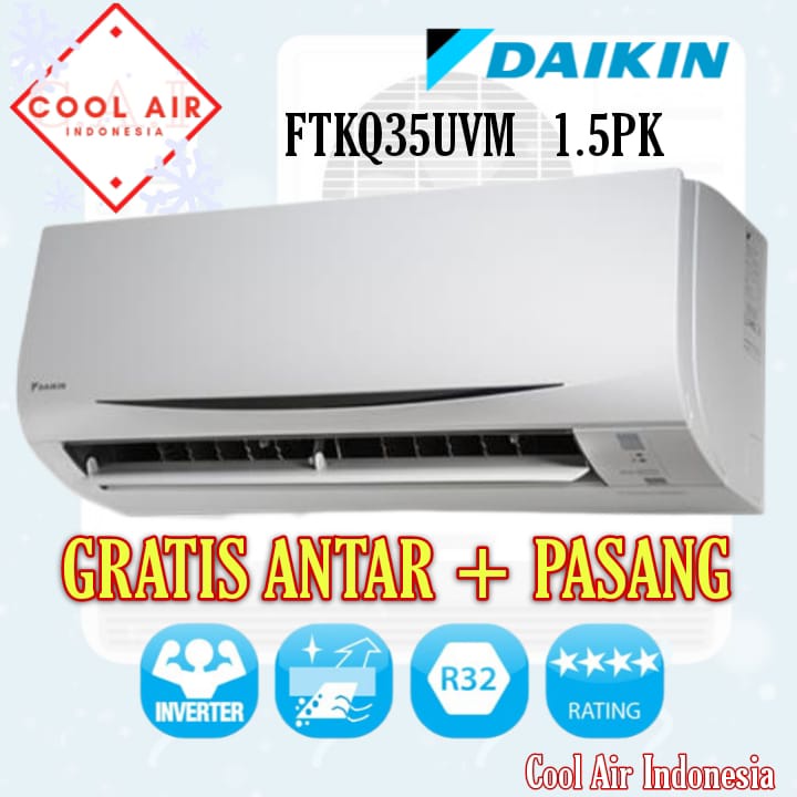 Ac Daikin Split 1.5 PK Inverter FTKQ35 (GRATIS ONGKIR)