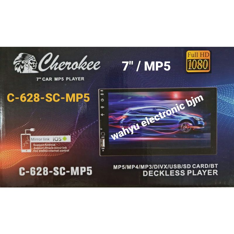 CHEROKEE Deckless Player Car C-628-SC-MP5 #Ready stock langsung pesan#