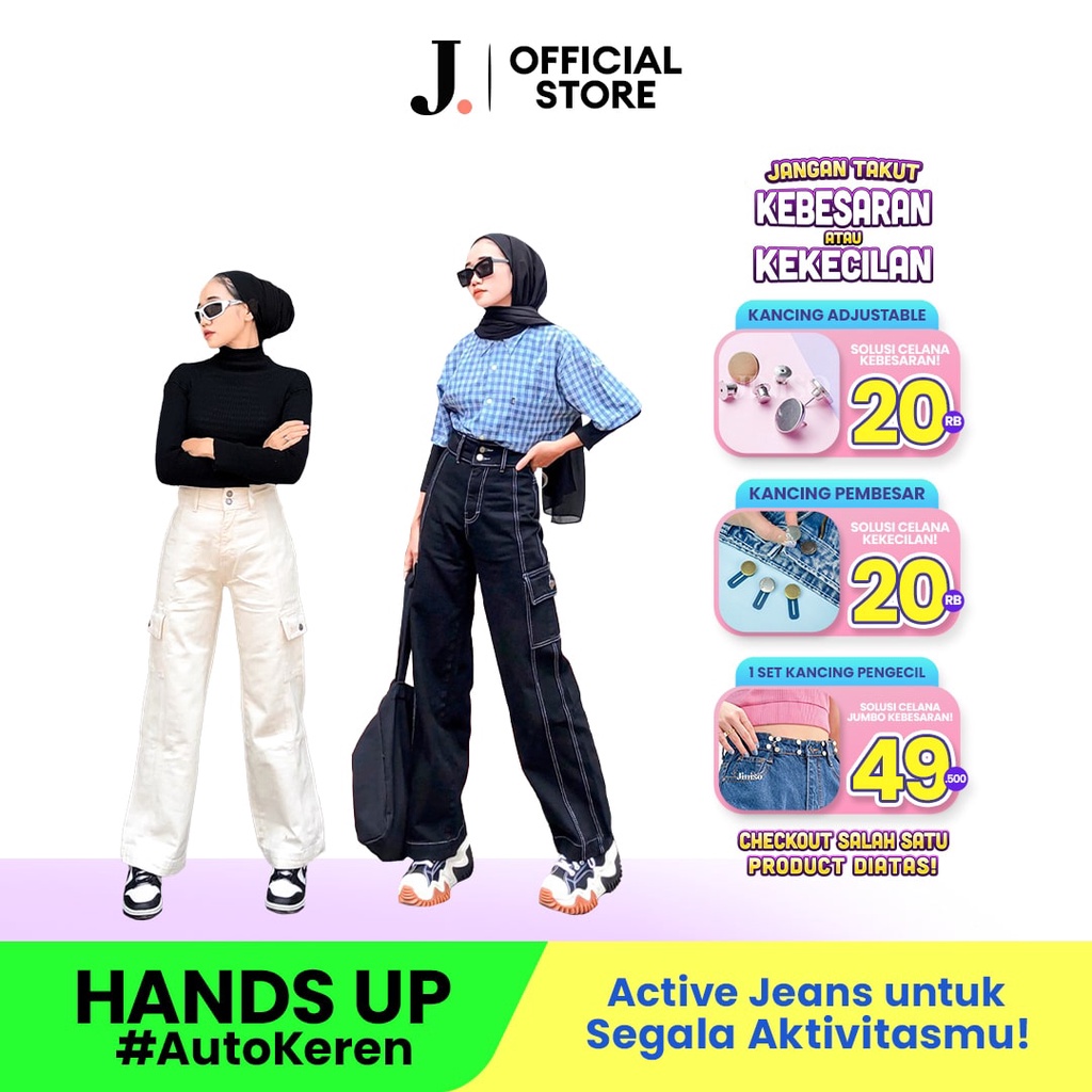 JINISO - Highwaist Cargo Hands Up Jeans Vol. 1 Image 3