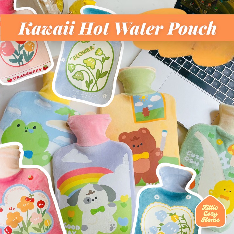 Kawaii Hot Water Pouch Compress / Bag Kantong Kompres Isi Air Tahan Hangat Panas Dingin Hot Cold / Kantung Bantal Penghangat