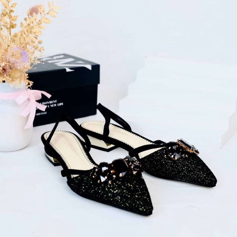 SEPATU  WANITA ZS020 CLASSY SLING BACK PREMIUM IMPORT