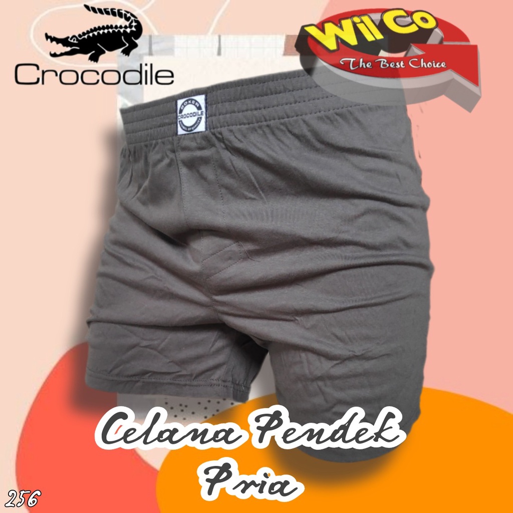 K256 - [Harga Per 1 Potong] CELANA DALAM PRIA CD [BOXER] PRIA PAKAIAN DALAM PRIA CROCODILE  SIZE S - XL