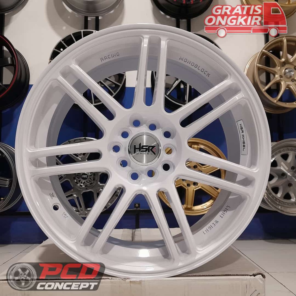 VELG MOBIL RACING R17 SIENTA,CAMRY,XPANDER,TERIOS HSR BOON R17 RATA BODY PUTIH