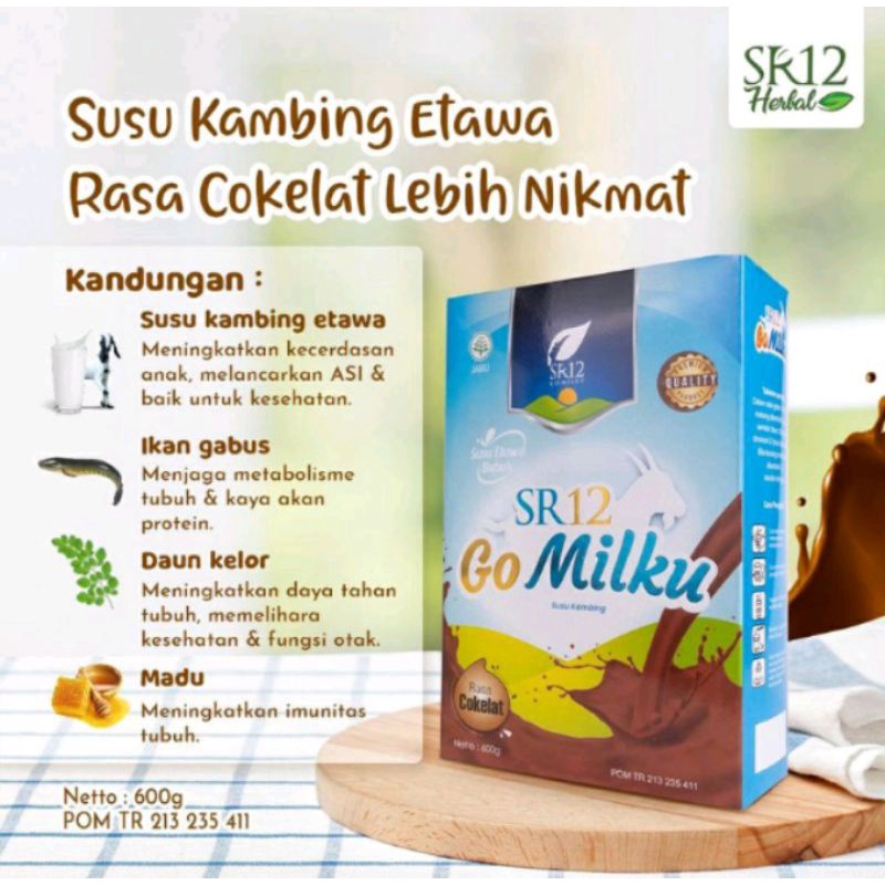 

Susu kambing etawa/gomilku sr12 cokelat