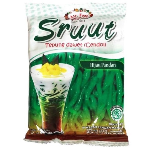 

⇐ Tepung Dawet Cendol Sruut Mr. Food 100gr Pandan Hijau っ
