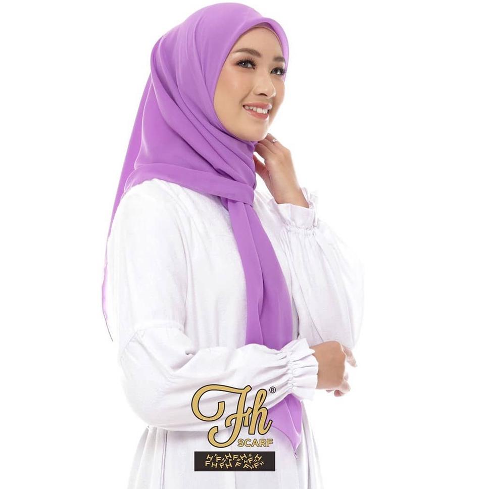 Best Product YYW8E kerudung jiilbab / hijab segi empat bahan bella square polos jahit tepi neci murah premium warna hijau matcha / sage green 69 Best Seller