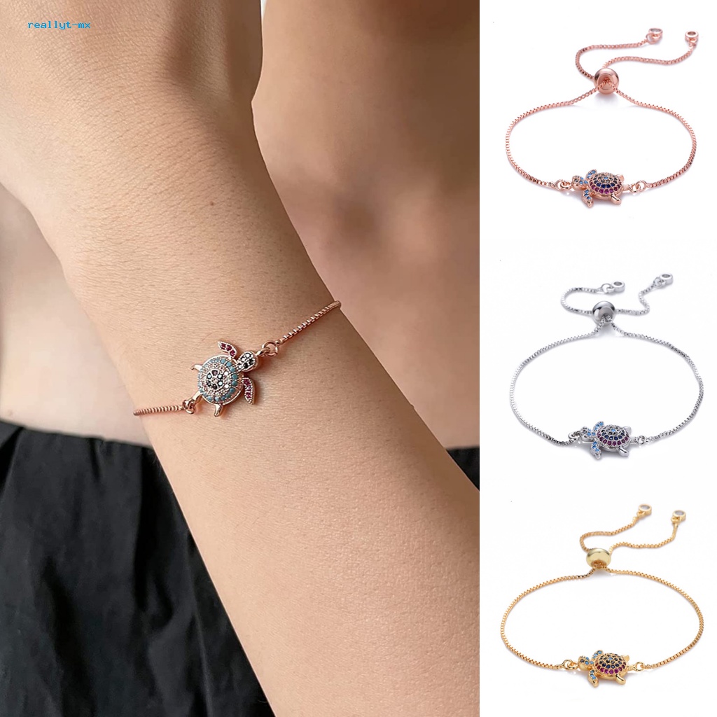 Gelang Bentuk Kura-Kura Laut Geometris Untuk Aksesoris Wanita