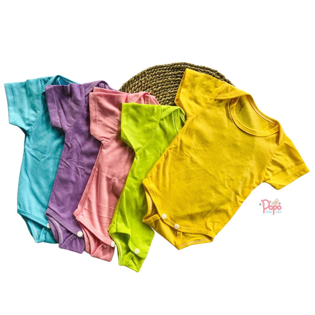 Jumper/jumpsuit/bodysuit bayi polos 3 warna (Bahan Cotton/SNI)