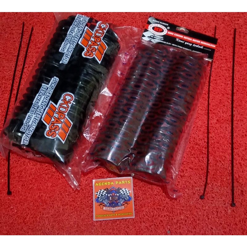 KARET SHOCK TRAIL/ COVER SHOCK DEPAN 24CM-TS-TIGER-RX KING-SATRIA FU-CB-GL