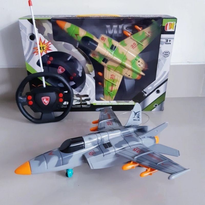 Mainan Rc Jet Tempur Shukoi Edukasi Anak - Remote Control Pesawat Jet
