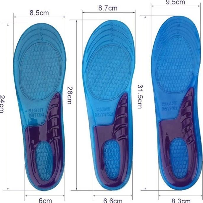 [BAYAR DI TEMPAT] 1 Pasang Insole Sepatu Gel Orthotic Arch Shock Anti Sakit dan Pegel - Insole Sepatu BASKET