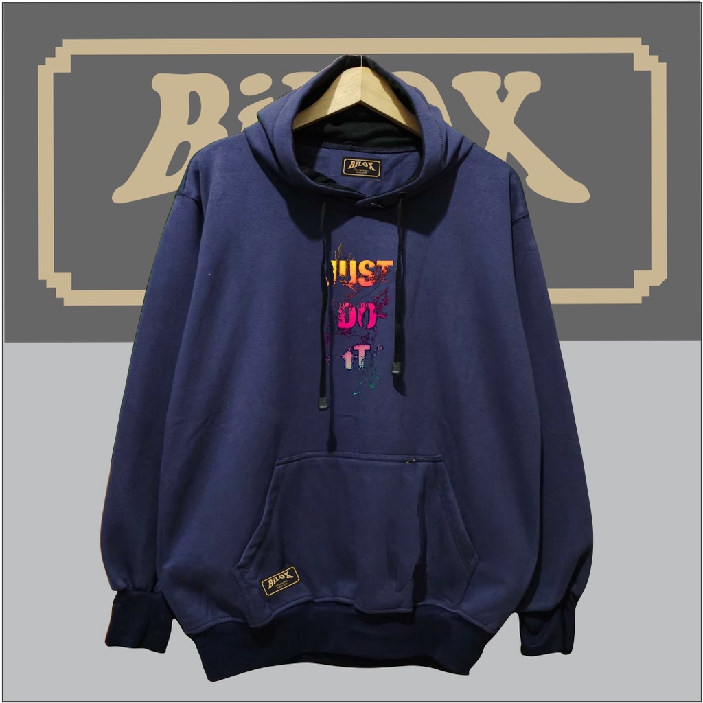 BILOX Hoodie pria graffity vintage bahan tebal Suiter pria original distro bandung terbaru 2022 warna abu paralon burgundy hitam