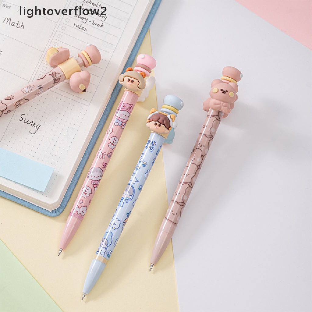 (lightoverflow2) Pulpen Dengan Hiasan Kartun Untuk Pelajar