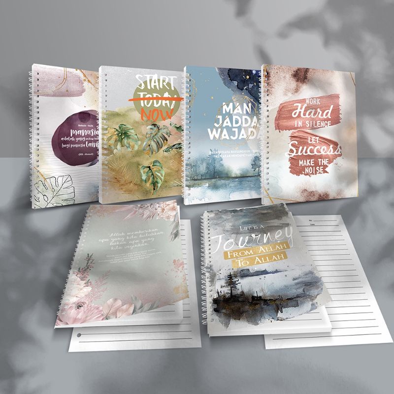 BUKU NOTEBOOK SPIRAL UKURAN A5 | BUKU TULIS A5 | BUKU CATATAN SPIRAL
