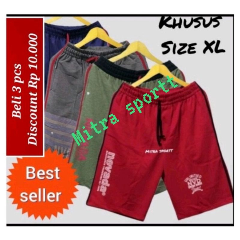 mitra sportt .. ( akun asli ) celana pendek kolor dewasa khusus ukuran XL untuk pria dan wanita