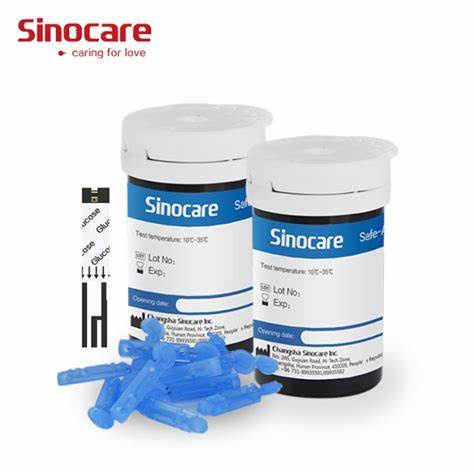 Sinocare Safe-Accu Strip Uji Gula Darah (isi 25  Strip)