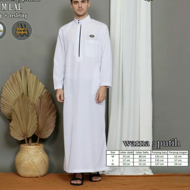 Chekout Ar Razi fashion jubah ELVANO baju gamis haramain jubah pstan jubah arab jubah terbaru 2021