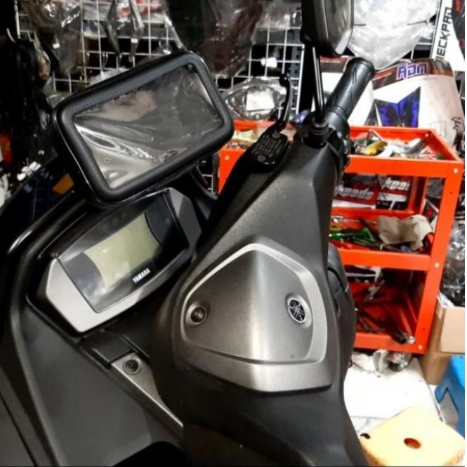 READY ✅paket breket holder dan holder HP waterproof Yamaha new nmax 2020|SQ3