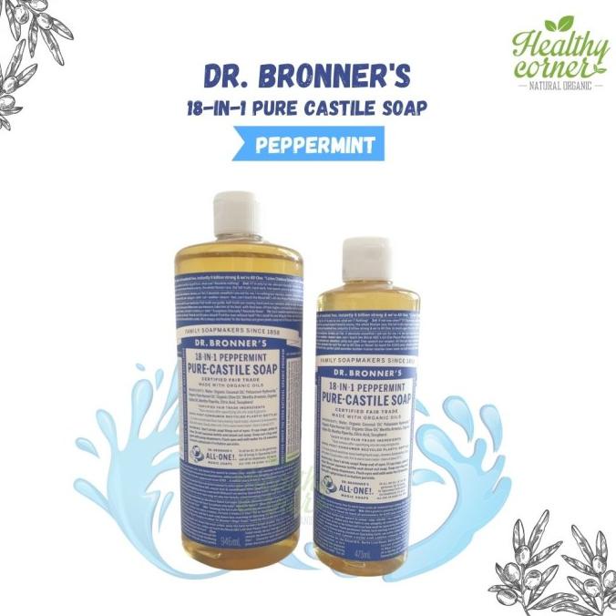Jual Dr Bronner Organic Pure Liquid Castile Soap Peppermint 946 mL Shopee Indonesia