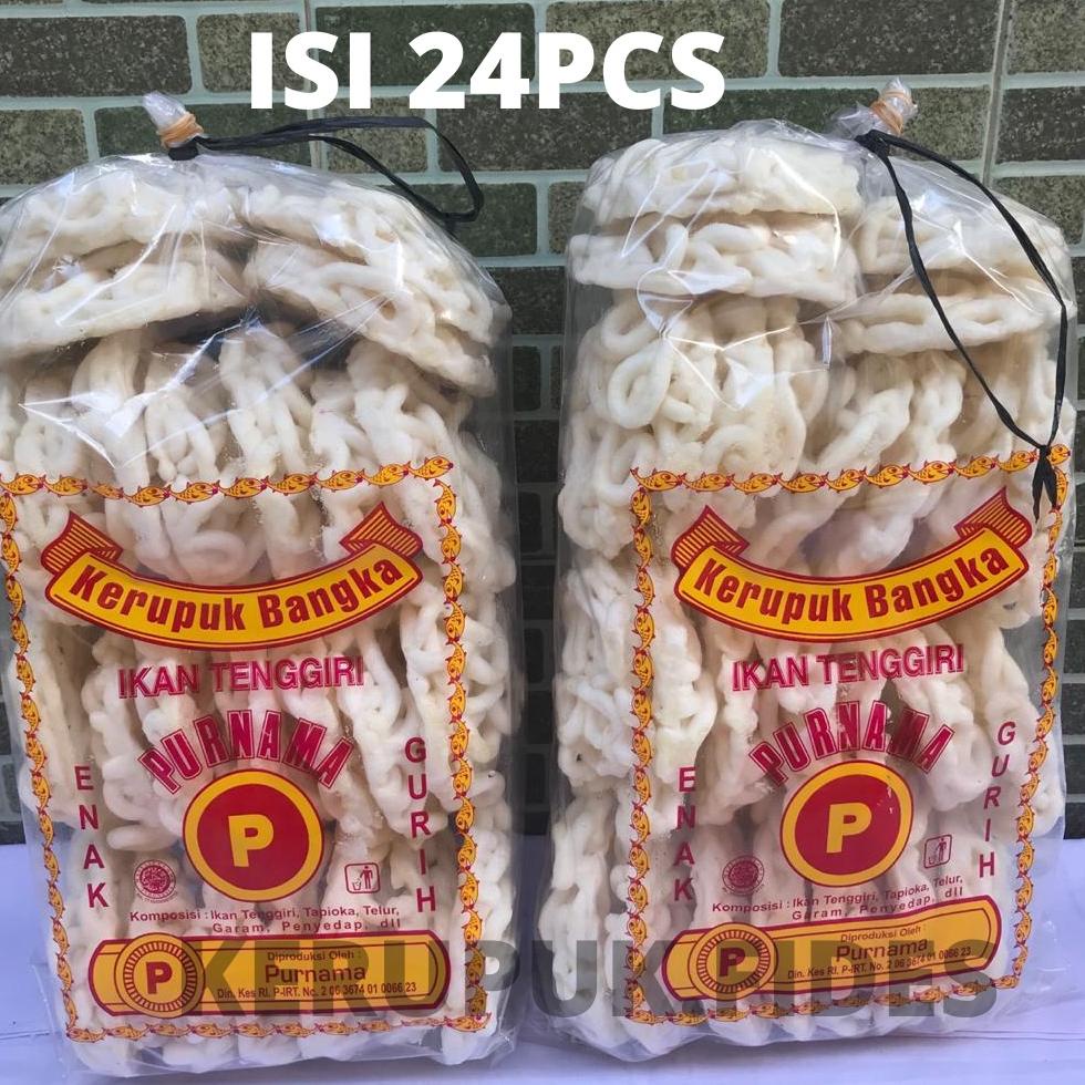 

✨MEN SALE✨ KERUPUK BANGKA PURNAMA IKAN TENGGIRI BESAR - Isi 24PCS GURIH MANTAP ENAK JUMBO gas !!