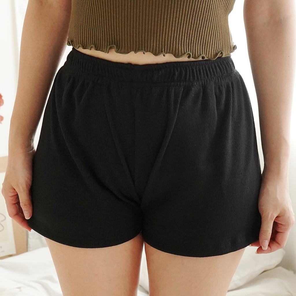 Short Pants Knit Celana Pendek Rajut Santai Wanita 229