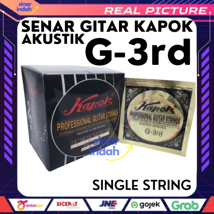 Single String Senar Gitar Kapok Akustik Satuan No 3 Nada G Original