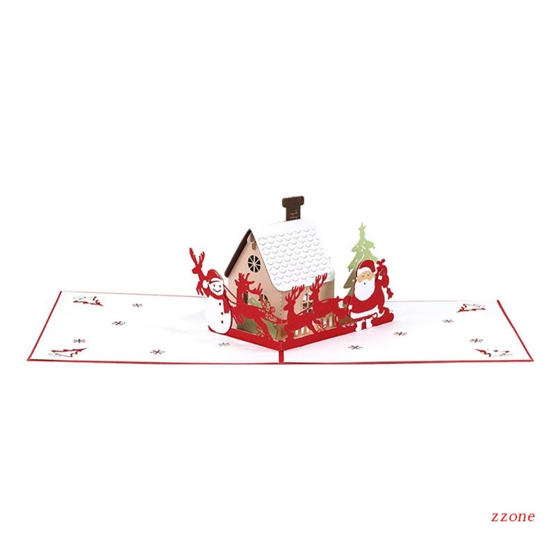 Kartu Ucapan Pop Up 3D Untuk Ulang Tahun / Natal