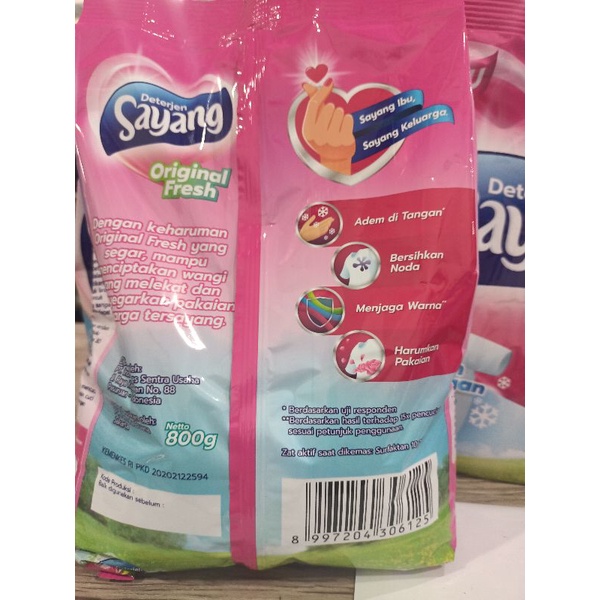 NEW  DETERGENT SAYANG 800 gr DETERJEN BUBUK