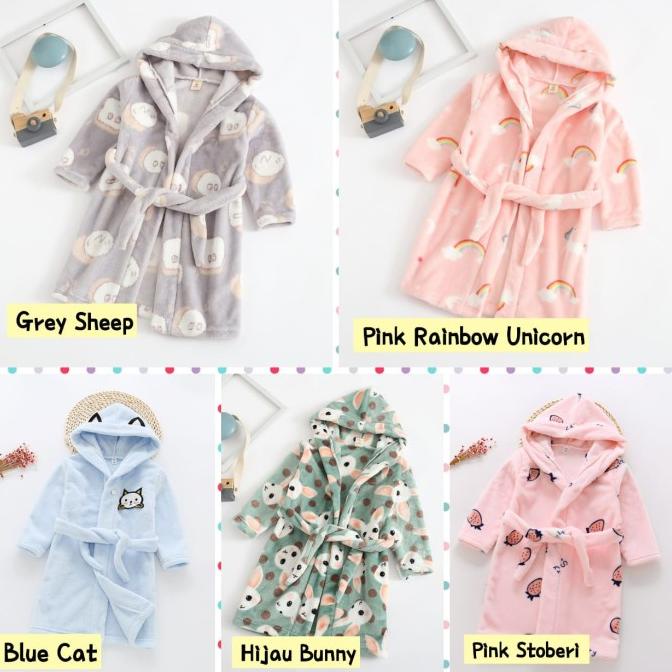 Kimono Handuk Anak Jubah Handuk Anak Perempuan Laki Laki Baju Handuk