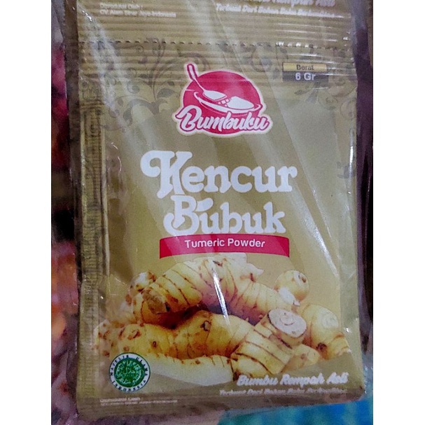 Bumbuku Kunyit Bubuk  5gr x 12pcs / Ketumbar Bubuk 5gr x 12pcs / Kencur Bubuk 6gr x 10pcs