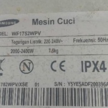 Baling Segitiga Mesin Cuci Samsung wf0702nce wf1752wpv