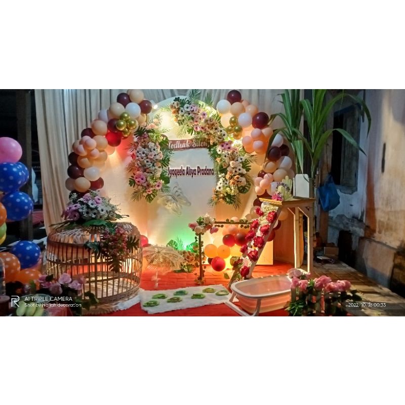 dekorasi tedhak siten area Tulungagung