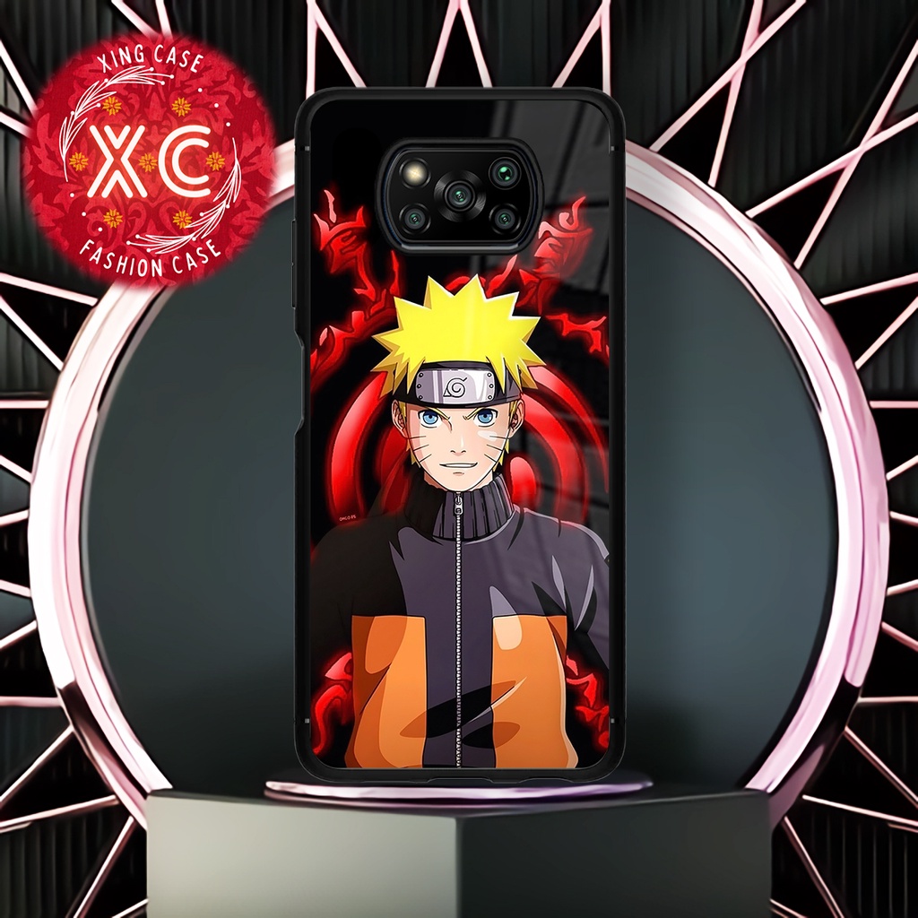 |AN04|CASE GLOSSY POCOPHONE X3|X3 NFC|X3 PRO KILAU EFEK KACA | CASE HAPE MOTIF ANIME NARUTO|