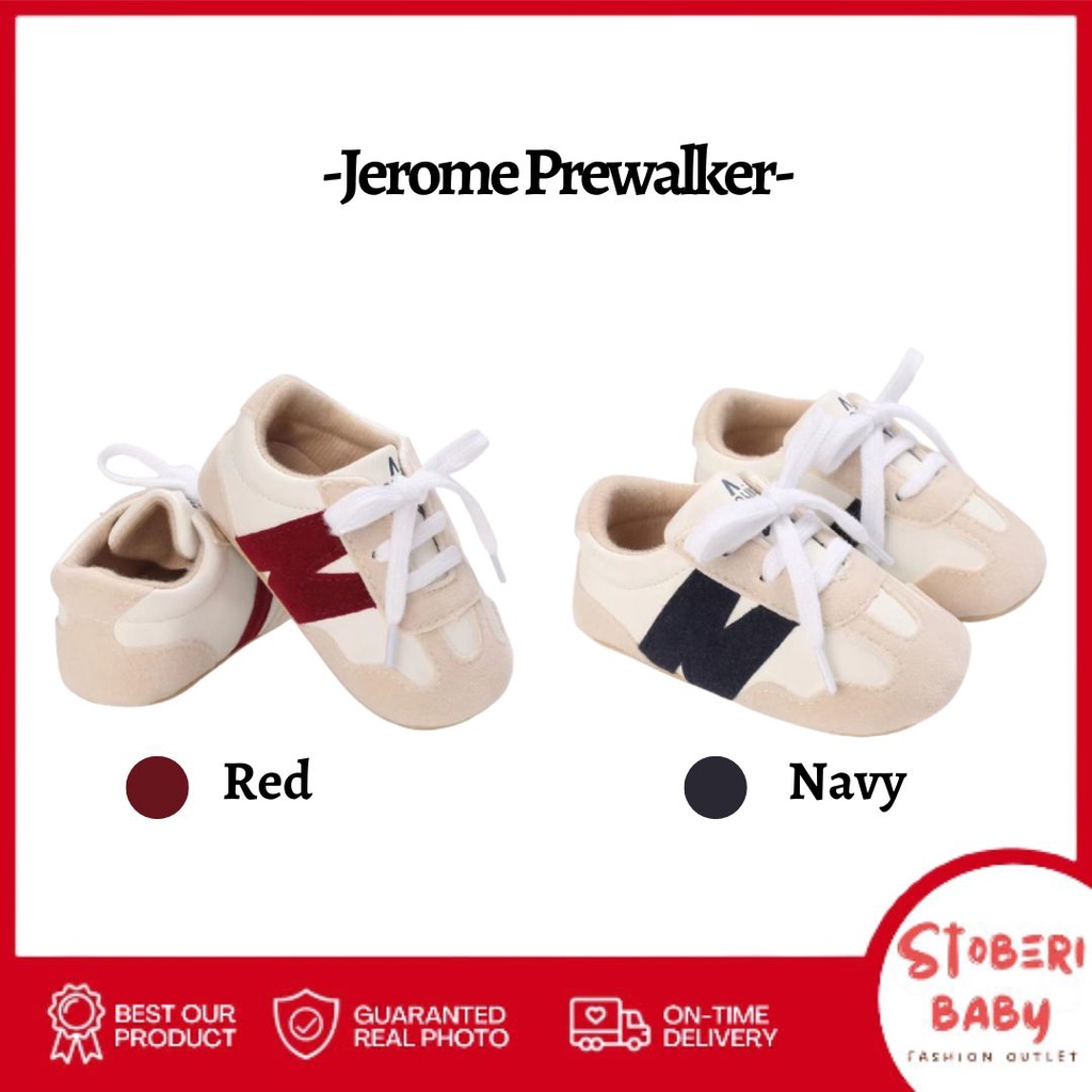 PUNCAK 3.3 stoberi baby - PREWALKER Sepatu Anak Bayi Baby Shoes Sandal Casual Socks Anti Slip Bahan Import / JEROME