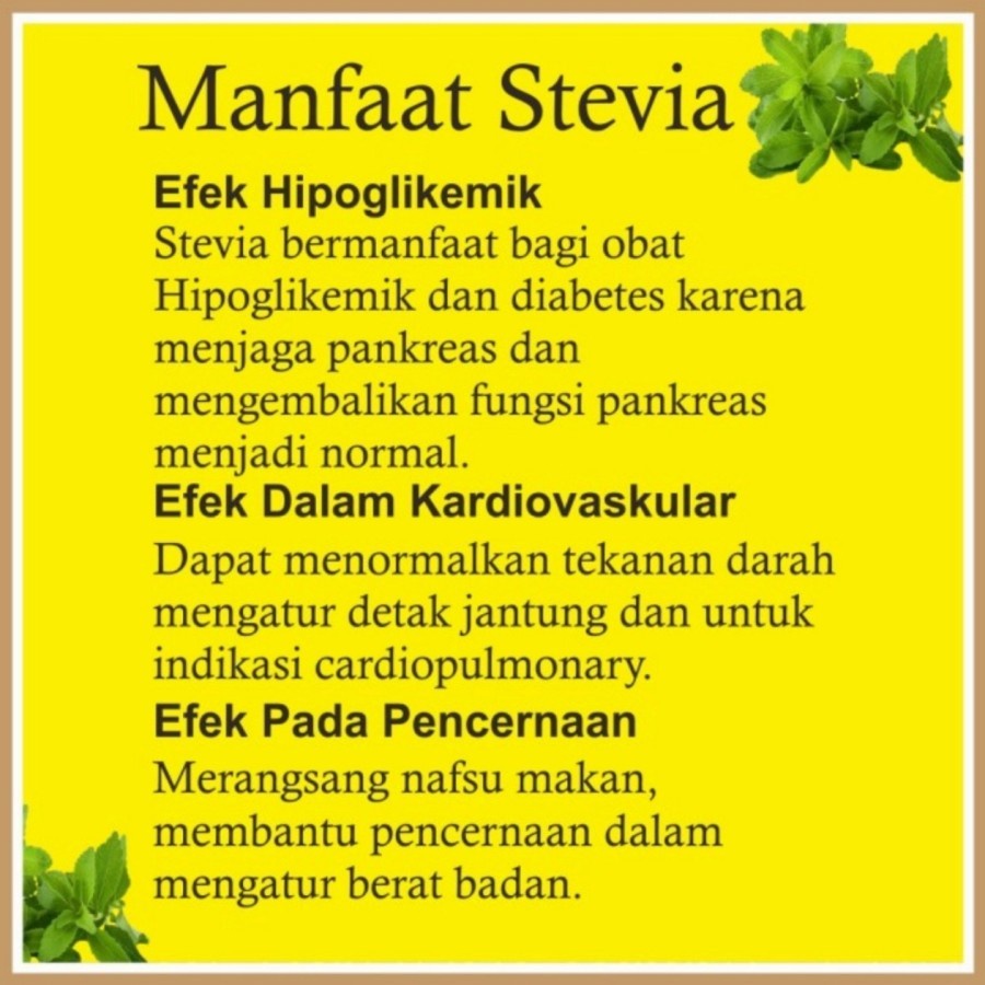 Gula Stevia Stefia Pemanis Cair Alami Utk Diabetes &amp; Diet ZERO KALORI