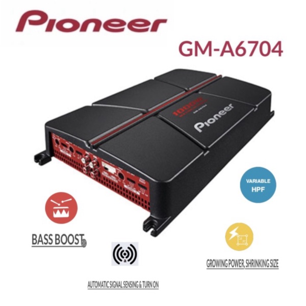 Dijual accessories Power Pioneer 4 channel / Amplifier Pioneer GM-A6704 / Pi Diskon
