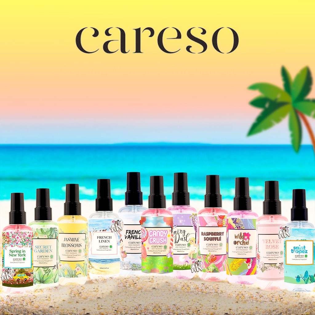 CARESO BODY FRAGRANCE / BODY MIST / PARFUME BADAN SERIES 100ml