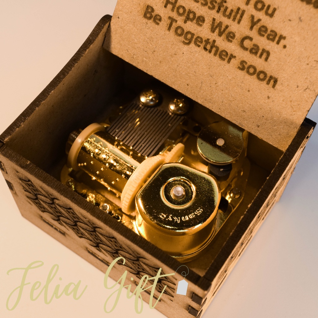 Music Box Automatic Custom - Kotak Musik Lagu Happy Birthday