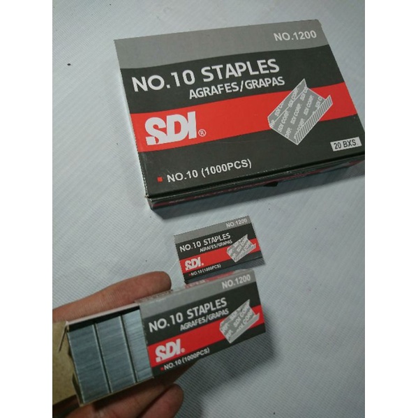 

1 pack isi staples isi 10box merk SDI isi staples standar