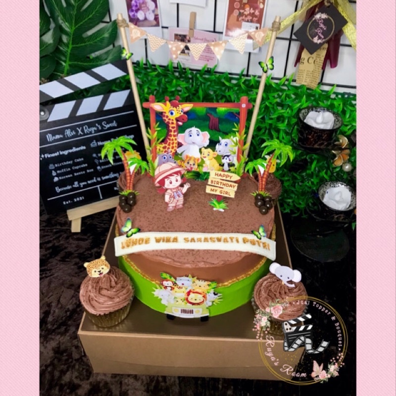 Topper Cake / Topper Snack / Safari / Zoo / Animal / Boy / Girl