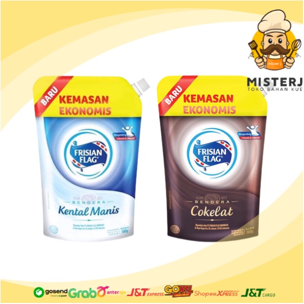 

Frisian Flag Susu Kental Manis | 545 Gram | Coklat | Putih | Pouch