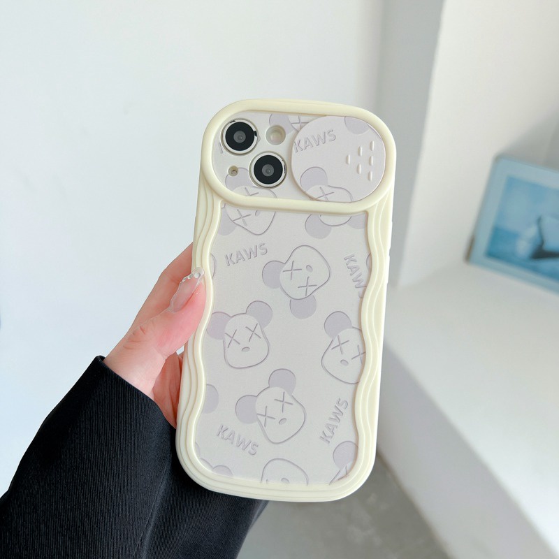 Casing Lembut Terbaru yang Dapat Ditekan untuk IPhone 11 12 13 14 Pro Max 14 Plus Casing Penutup Ponsel Gloomy Bear Hadiah Wanita cassing hp