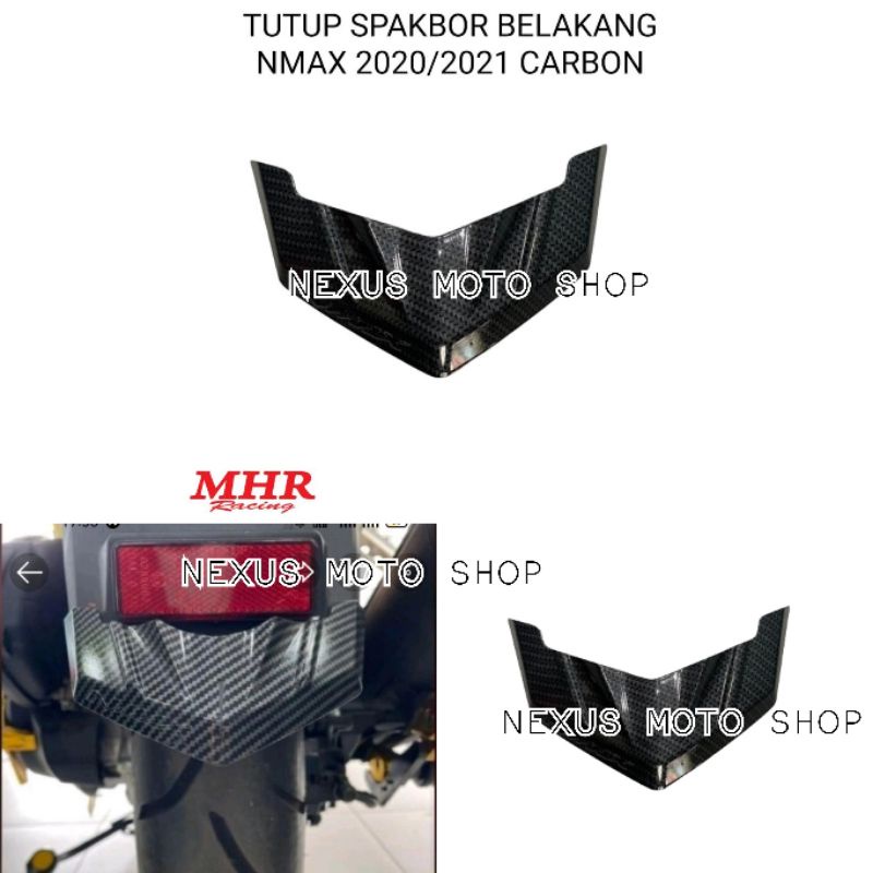 tutup spakbor belakang carbon nmax new cover spakbor belakang mhr nmax