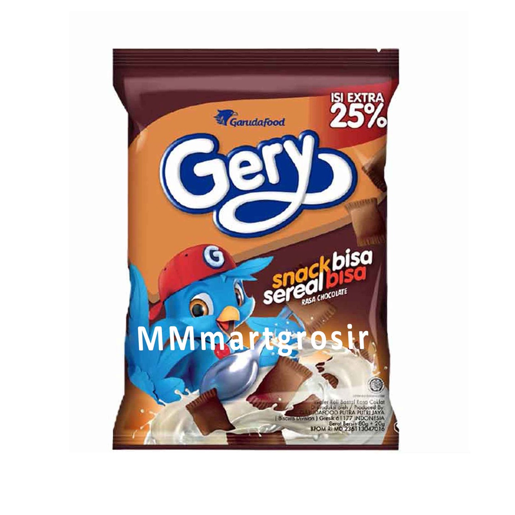 Gery Snack / Wafer Snack Bentuk Bantal / Snack Sereal / Rasa Cokelat
